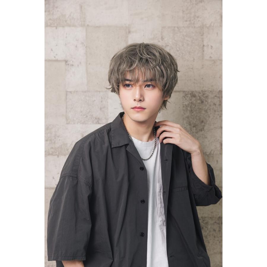 WIGGY RICHメンズ ニュアンスパーマ(アッシュベージュ)　      /メンズウィッグ 男性用 かつら ファッションウィッグ 男装用 仮装 イベント(_912149) |  | 09