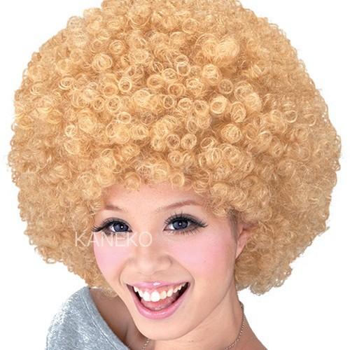 スーパーアフロ ブロンド ウィッグ アフロヘアー かつら カツラ