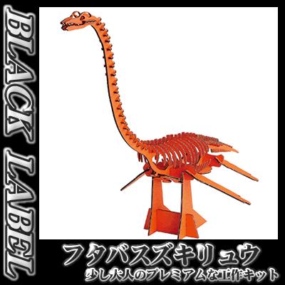 hacomo / BLACK LABEL フタバスズキリュウ(オレンジ) /恐竜 ダンボール