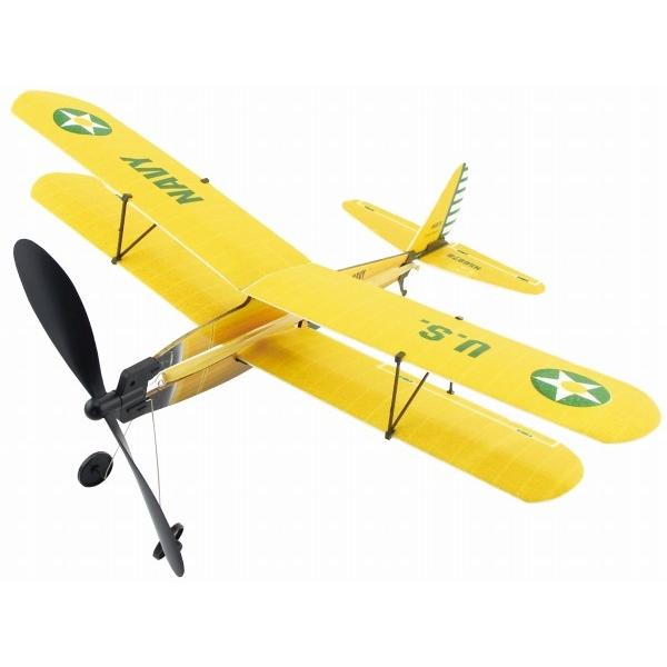 アビエイター ステアーマン /ゴム飛行機 子供 飛行機 おもちゃ 玩具