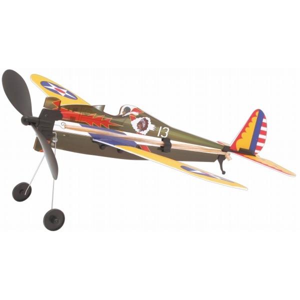 アビエイター ボーイングP-26   /ゴム飛行機 子供 飛行機 おもちゃ 玩具 プレーントイ ゴム動力飛行機 紙飛行機 (B-2874_055606)｜p-kaneko｜02