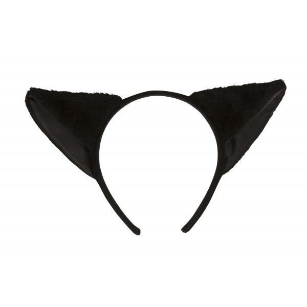 猫耳カチューシャ ふせ耳 黒×黒/      ネコ コスプレ なりきり けもみみ ヘアアクセ イベント(B-3059_879824) |  | 05