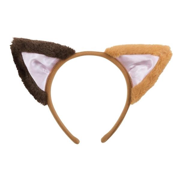 2点までメール便も可能) 猫耳カチューシャ 立ち耳 ミケネコ/ ネコ