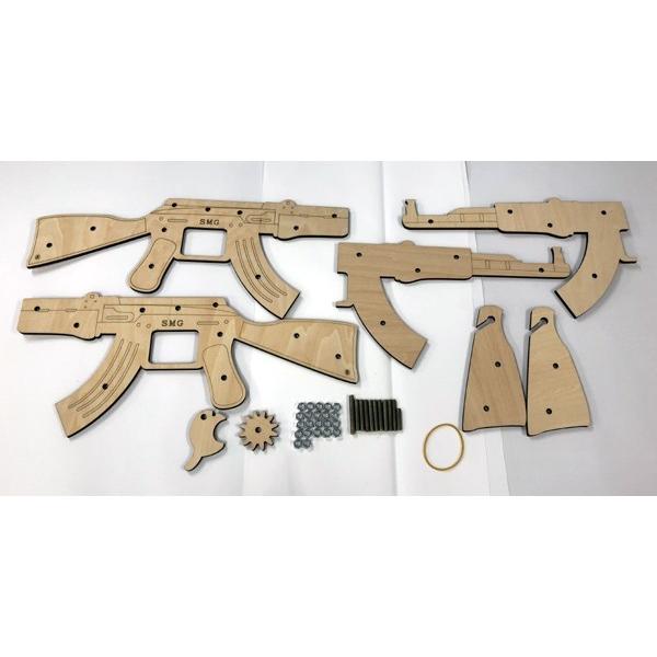 輪ゴムピストル Type8 回転式大型ライフル(6連射)モデル /ゴム鉄砲