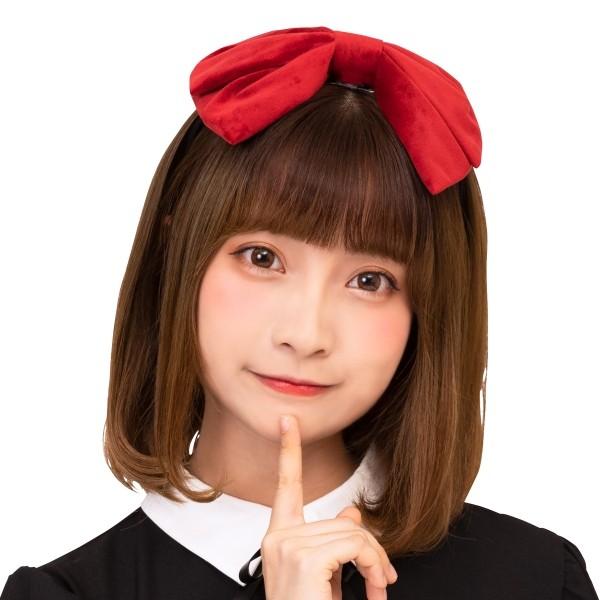 【コスプレ】◆中央町戦術工芸　リボン　カチューシャ　赤　新品未開封◆ 2WAYベロアリボンカチューシャ 赤 /リボン コスプレ カチューシャ 仮装