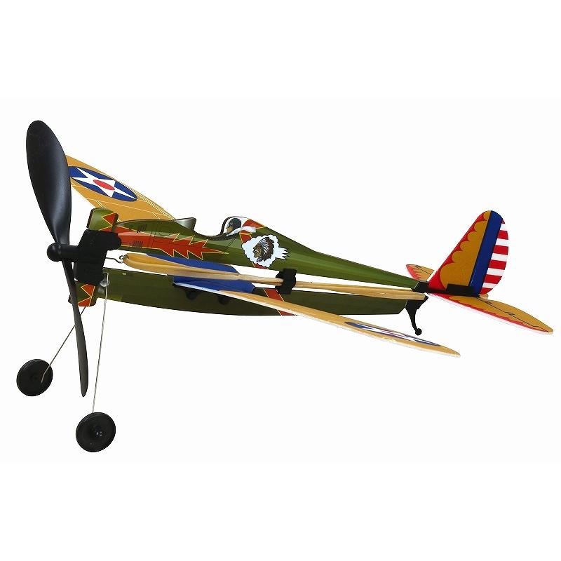 ゴム動力模型飛行機 アビエイター ボーイング P-26 /ゴム飛行機 子供