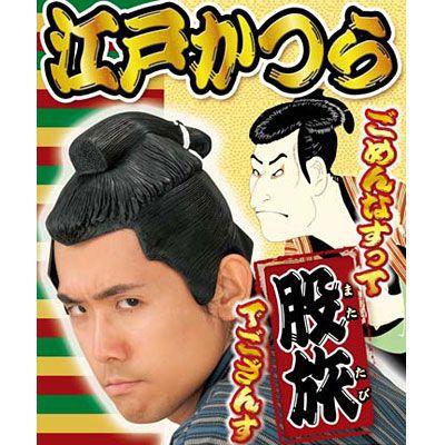 江戸かつら 股旅 時代劇 仮装 カツラ コスプレ 舞台グッズ 小道具 演劇