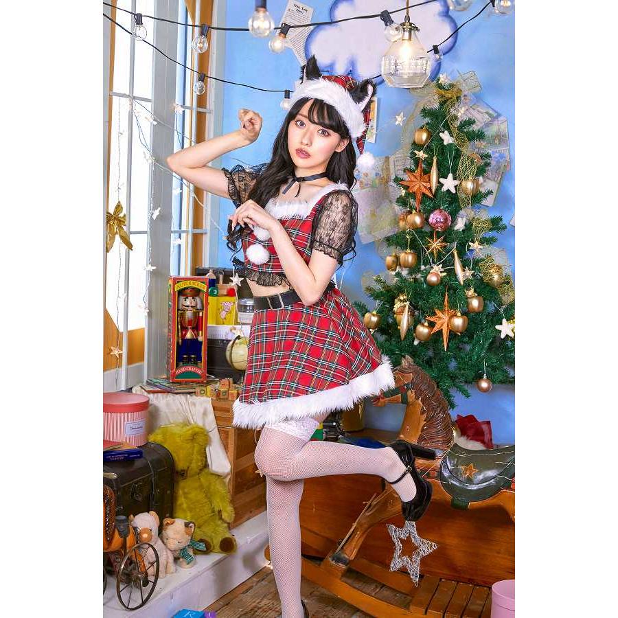 ミミノエル キティチェックサンタ　　/サンタ コスプレ クリスマス コスチューム 女性用 レディース 仮装 かわいい セクシー イベント (_907220)｜p-kaneko｜13