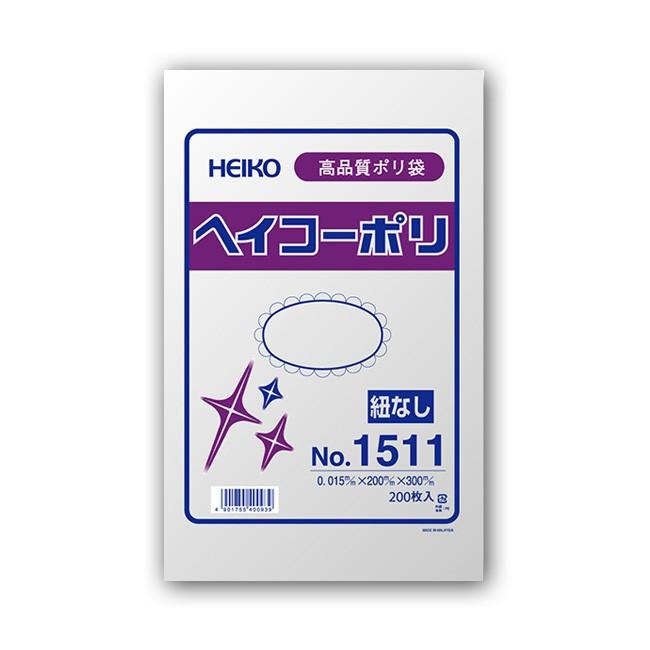ポリ袋 No.1511 紐なし 厚み0.015mm 16000枚