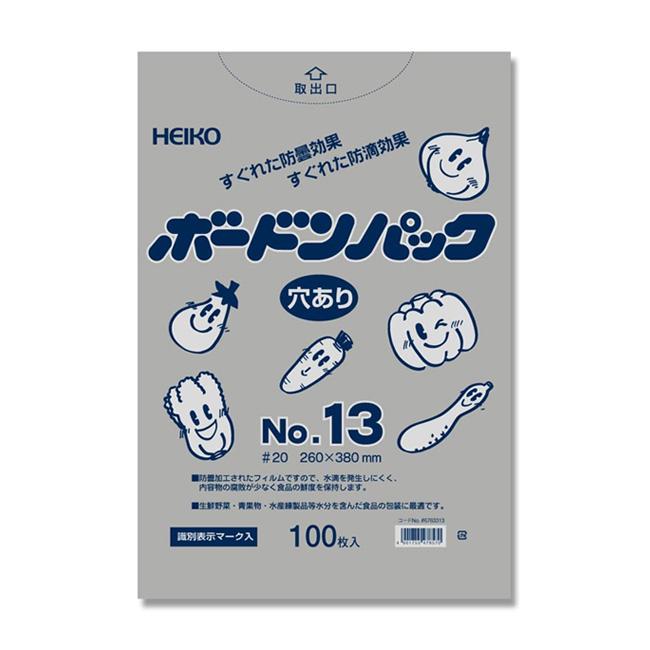 ヘイコーボードンパック #20 No.13 4穴 26-38 100枚 : パッケージ 