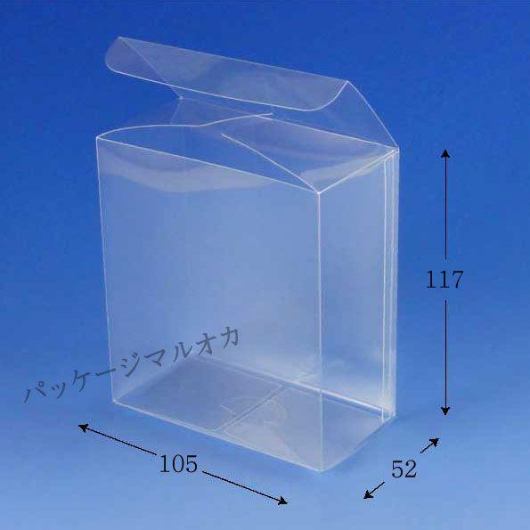 クリスタルボックス W-3 Wシリーズ (厚さ0.3 横105 縦52 高さ117 材質PVC(塩ビ)) 100枚