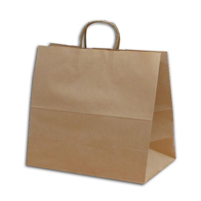 手提げ紙袋 25CB 34-1未晒無地 100g (巾340 マチ220 高さ320 取っ手丸