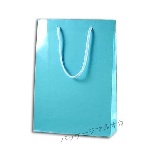 ブランド登録なし - 手提げ紙袋 ブライトバッグ SWT アサギ 22.5珊巾 (巾225 マチ80 高さ320) 100枚 キッチン、日用品、文具-文具、ステーショナリー