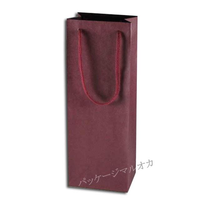 買物 カラーチャームバッグ ワインL エンジ ワイン用紙袋 底ボール付 アクリル紐 巾130 マチ90 最新な 高さ360 100枚