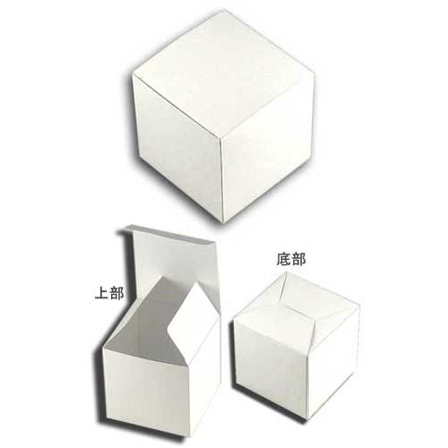 メール便対象” 白無地箱 白汎用BOX H-77 (サイコロ形) (内寸横80 内寸