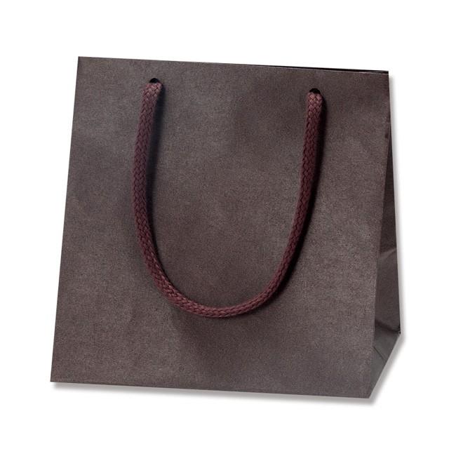 手提げ紙袋 カラーチャームバッグ MW ブラウン (巾160 マチ110 高さ160