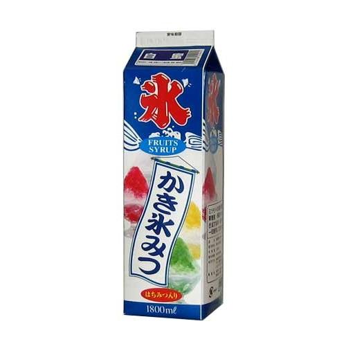 業務用” かき氷シロップ 氷みつ 白 はちみつ入り 氷蜜 (容量