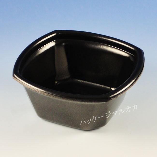 “地域で無料/直送” テイクアウト弁当容器 Kランチ-8 本体 黒 角どん どんぶり 600枚/送料タイプ062
