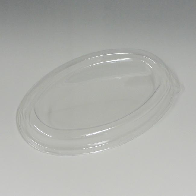 エコバンブーカレー皿用透明蓋 LZ-TYW01 (縦255 横165 高さ25 材質A-PET) 100枚｜p-maruoka