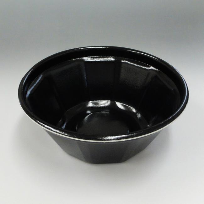 “地域で無料/直送” どんぶり KNB-185-R 黒 中華用 600枚/送料タイプ062