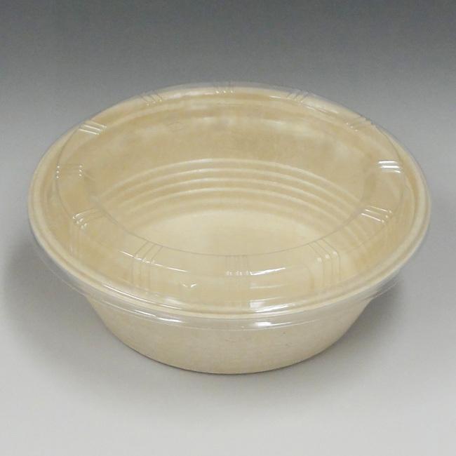 “地域で無料/直送” “2点セット” パルプモールド容器 KMP丼180 ナチュラル（180フタ付） 900枚/送料タイプ062