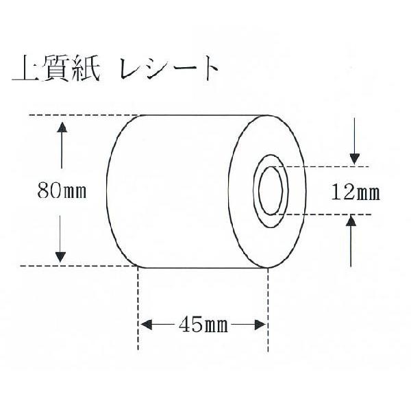 “送料無料/直送” “国産” 上質紙 レシート 45幅 RP458120 レジロール 120巻