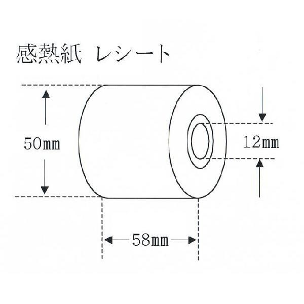 “送料無料/直送” “国産” 感熱紙 レシート 58幅 KT585012 レジロール 100巻