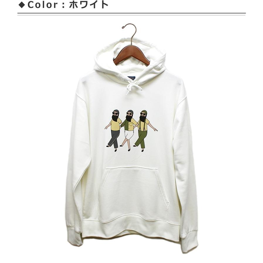 送料無料 Modem Design モデムデザイン ヒゲおじさん パーカープルオーバースウェット 一味違うトレーナー Paradise Market 通販 Yahoo ショッピング