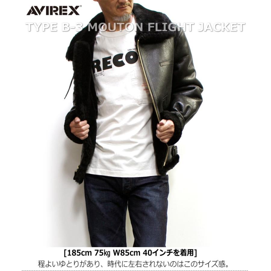 AVIREX/アビレックス B-3ムートンフライトジャケットNo.2105 (B-3/FLIGHT JACKET) 防寒アウター バイクアウター｜p-mrt｜07