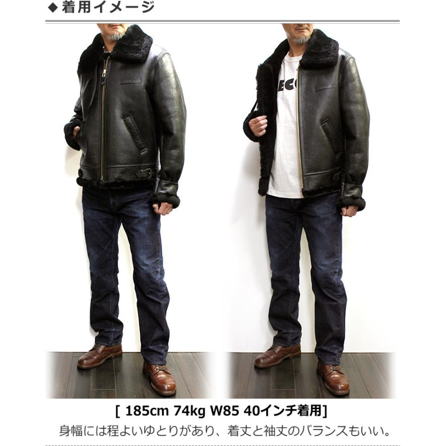 AVIREX/アビレックス B-3ムートンフライトジャケットNo.2105 (B-3/FLIGHT JACKET) 防寒アウター バイクアウター｜p-mrt｜09