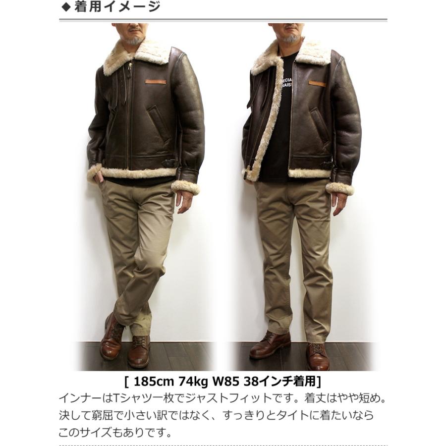 AVIREX/アビレックス B-3ムートンフライトジャケットNo.2105 (B-3/FLIGHT JACKET) 防寒アウター バイクアウター｜p-mrt｜10