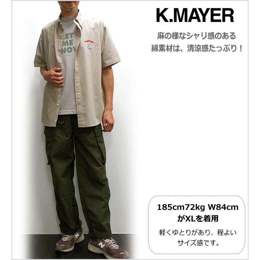 セール！40％オフ！KRIFF MAYER/クリフメイヤー ワンポイントうさぎ刺繍半袖ボタンダウンシャツ(SHUJI YAMAMOTOコラボシャツ) 2023夏モデル｜p-mrt｜08