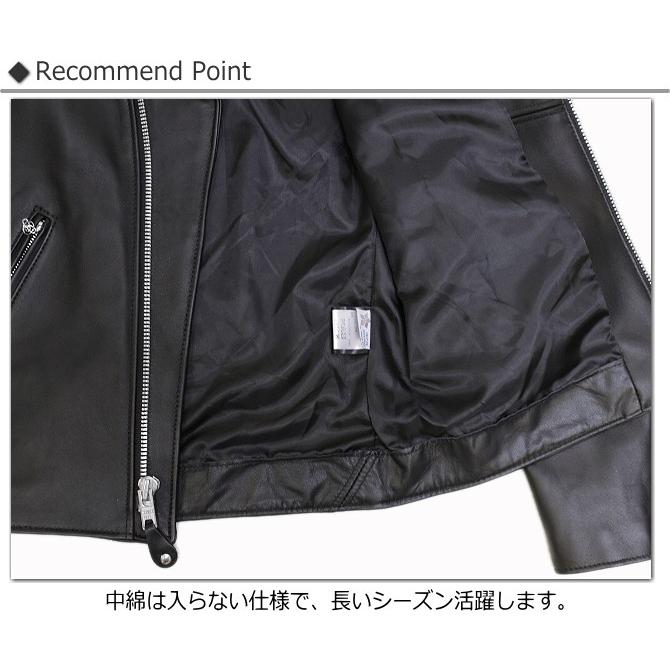 Schott ショット ラム革ダブルライダース 228US LAMBSKIN DOUBLE RIDERS メンズ革ジャン No.782-3950089｜p-mrt｜14