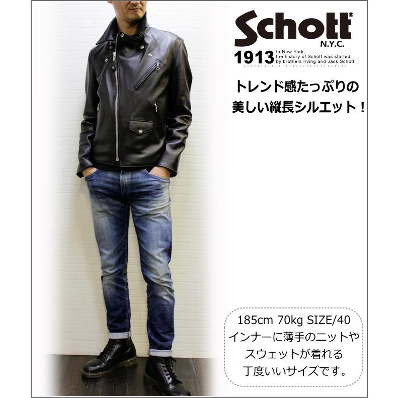 Schott N.Y.C ショット ラム革ダブルライダース 228US LAMBSKIN Schott N.Y.C ショット ラム革ダブルライダース 228US LAMBSKIN