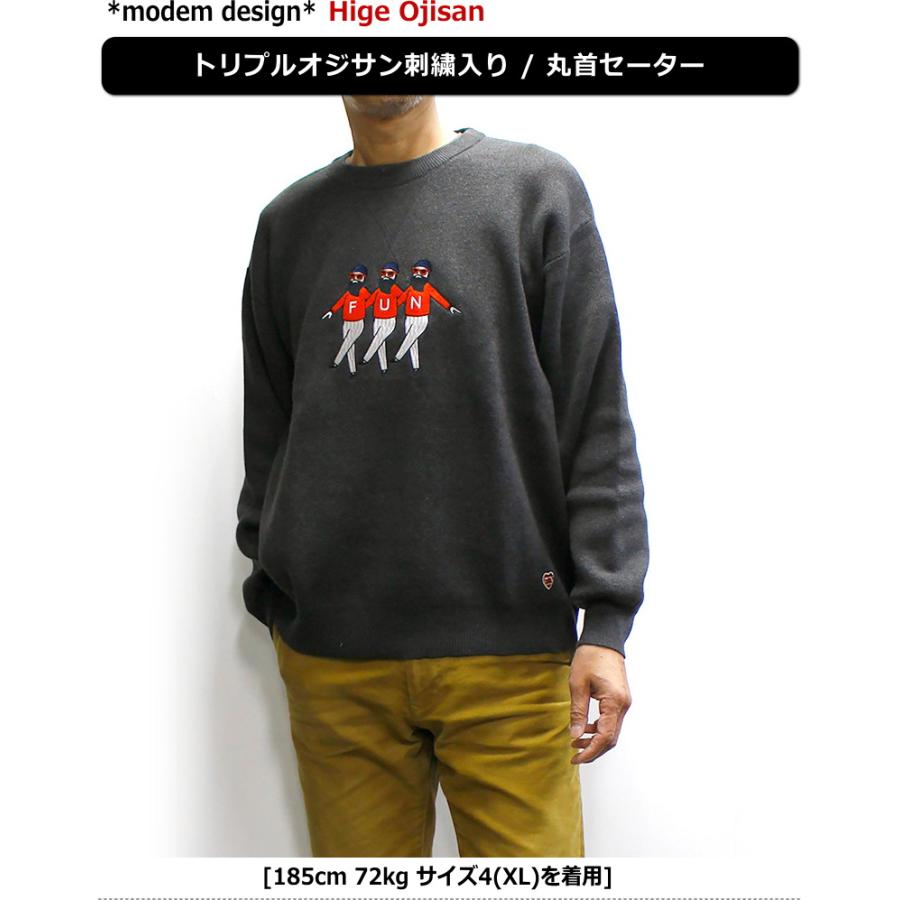 modem design（モデムデザイン） FUN / クルーネックニット「トリプル
