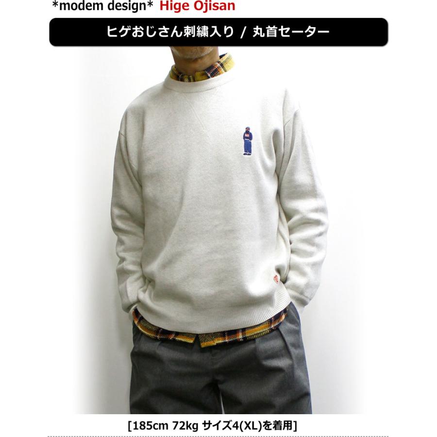 modem design（モデムデザイン） FUN / クルーネックニット「ヒゲ