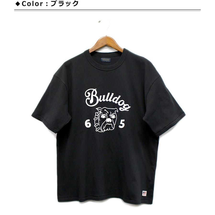 modem design（モデムデザイン） ブルドッグ刺繍入りTシャツ 一味違う