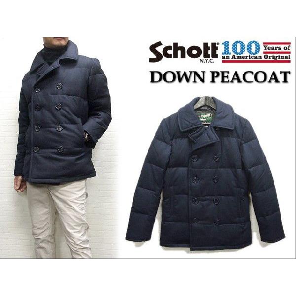 5％オフ！】Schott DOWN PEACOAT(ショット ダウンピーコート)【送料