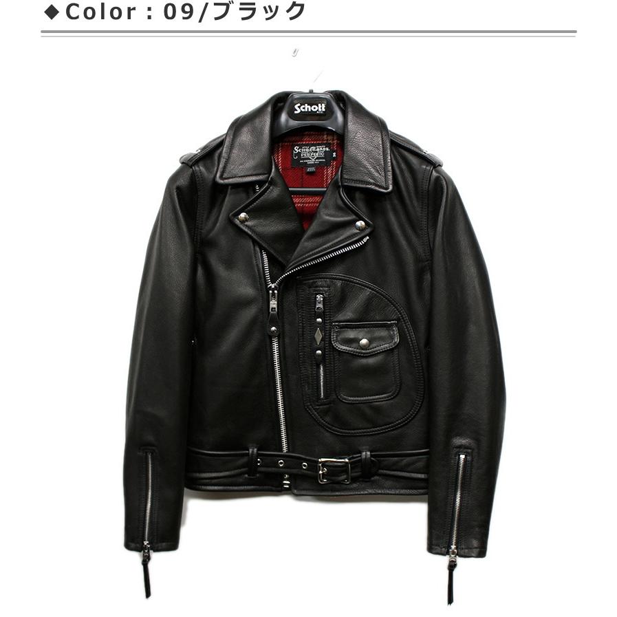 Schott COW NEW NAKED D-POCKET RIDERS 528US No.782-3950094 (ショット ニューネイキッド Dポケット ダブルライダース 本革 牛革)｜p-mrt｜04