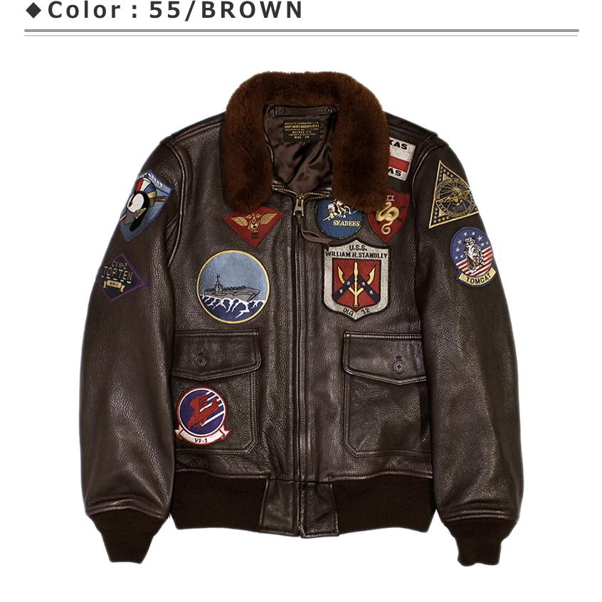 アビレックス/AVIREX "TOP GUN2 MODEL"G-1 FLIGHT JACKET GOAT LEATHER Ｇ-1ジャケットトップガンモデル2023〜2024年 山羊革｜p-mrt｜02