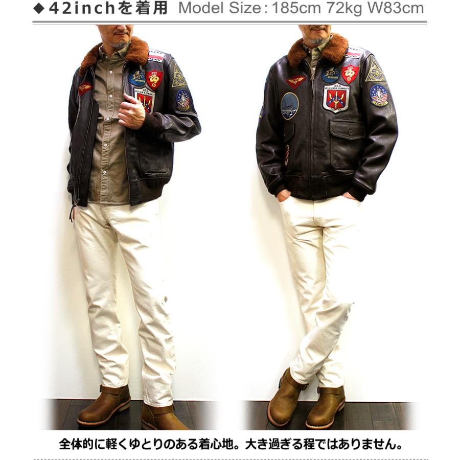 アビレックス/AVIREX "TOP GUN2 MODEL"G-1 FLIGHT JACKET GOAT LEATHER Ｇ-1ジャケットトップガンモデル2023〜2024年 山羊革｜p-mrt｜06