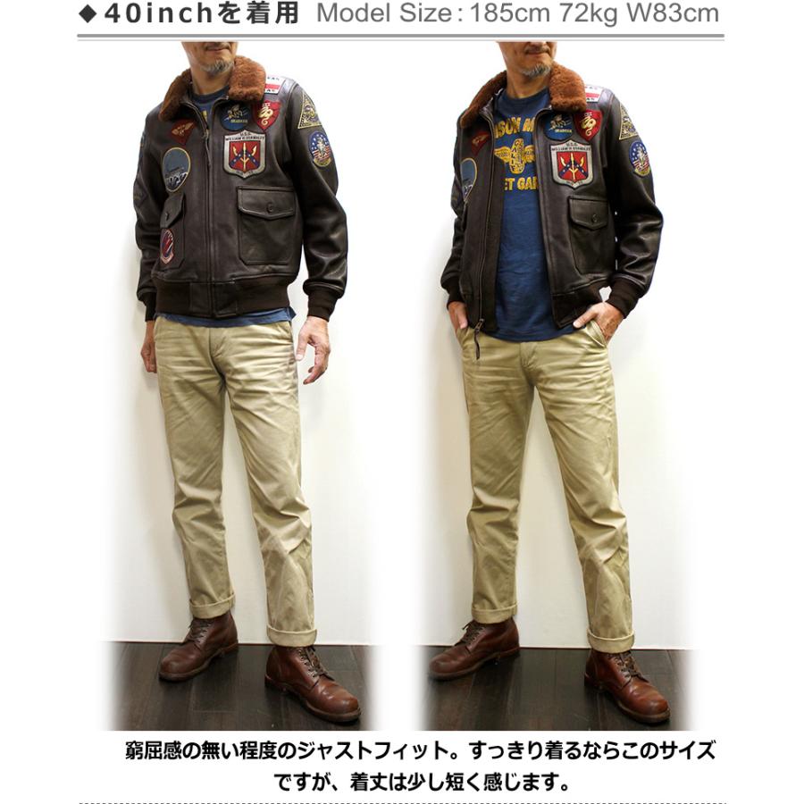 アビレックス/AVIREX "TOP GUN2 MODEL"G-1 FLIGHT JACKET GOAT LEATHER Ｇ-1ジャケットトップガンモデル2023〜2024年 山羊革｜p-mrt｜07