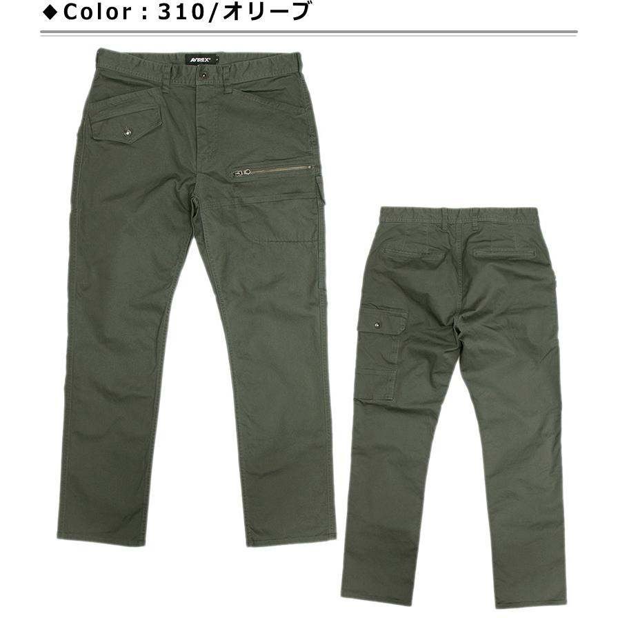 New！アビレックス ストレッチドビー素材 ８ポケットカーゴパンツ(AVIREX STRECH DOBBY 8POCKETS PANTS) No.783-4910002｜p-mrt｜10