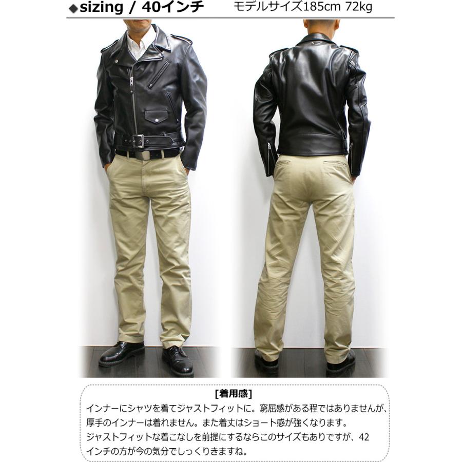Schott NYC Perfecto ダブルライダースジャケット サイズ40 Vintage/40s/ダブルライダースジャケット/ブラック Schott