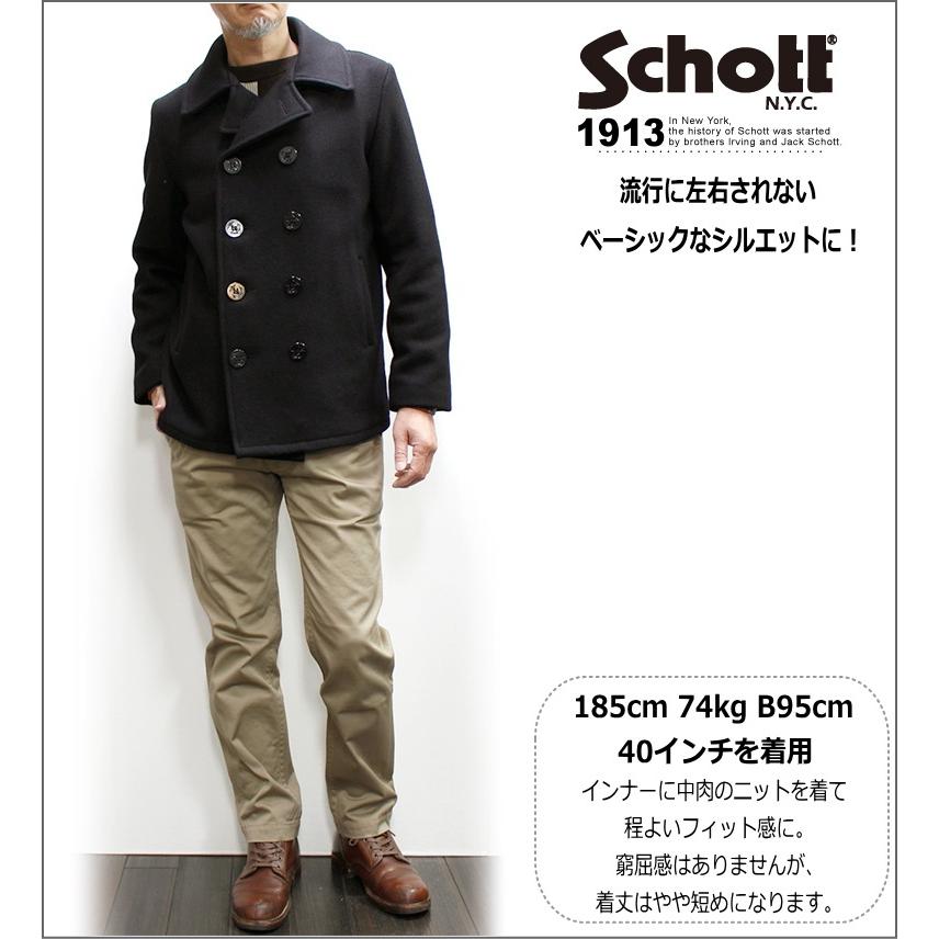 Schott N.Y.C PEACOAT 753US (ショット メルトンピーコート24 Schott N.Y.C PEACOAT 753US (ショット メルトンピーコート24