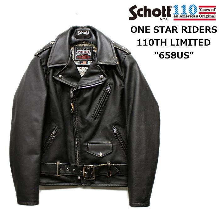 茶芯レザーの限定モデル】Schott ONE STAR RIDERS 110TH LIMITED 658US  