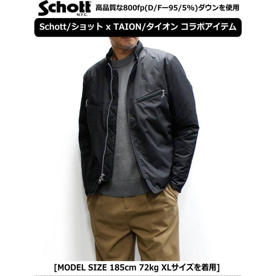 Schott N.Y.C ショット / ダウンシングルライダースジャケット Schott N.Y.C ショット / ダウンシングルライダースジャケット
