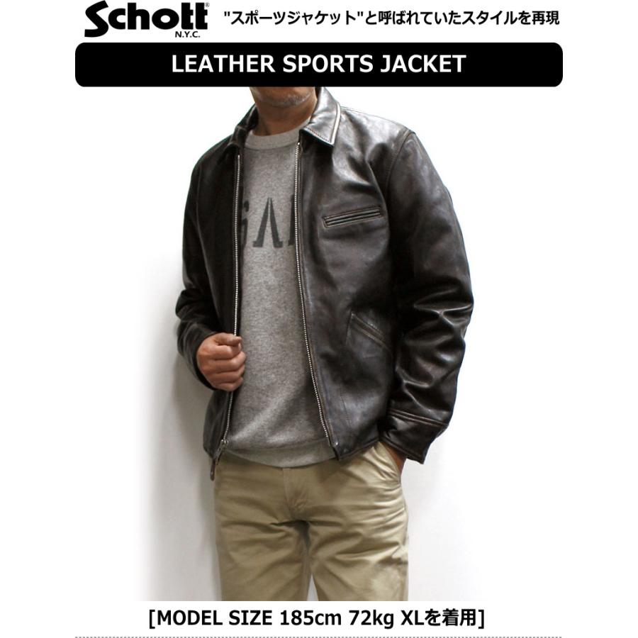 Schott N.Y.C LEATHER SPORTS JACKET / ショット シープスキン Schott N.Y.C LEATHER SPORTS JACKET / ショット シープスキン