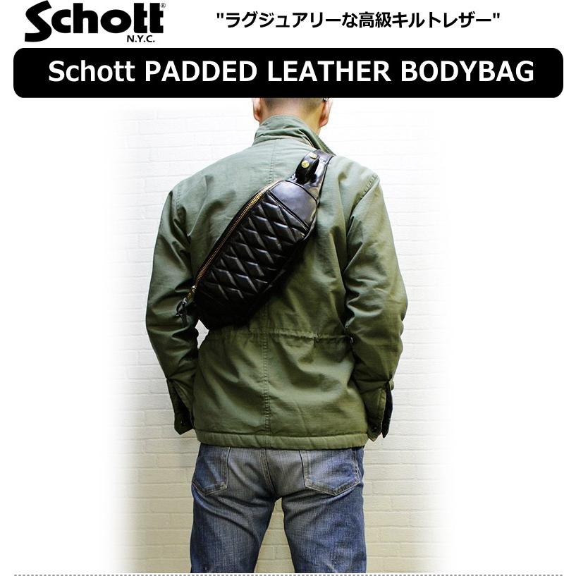 Schott ショットPADDED BODY BAG ボディバッグ　レザー pepecoco_782-5976008-body-bag-