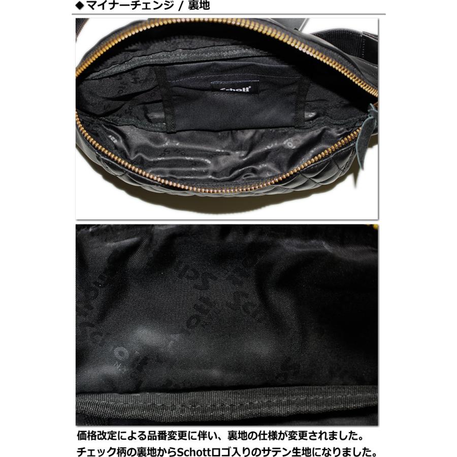Schott N.Y.C（ショット） Schott / ショット PADDED LEATHER BODYBAG
